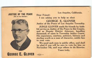 Justice Of The Peace Postal Card California 1917 - 1930