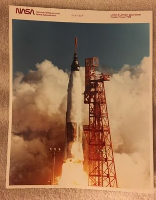 Nasa Worm Red Number John Glenn Ma - 6 Mercury Atlas Launch Feb 1962