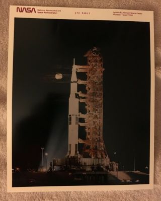 Nasa Red Number Apollo 11 Saturn V Pre Launch Photo July 1969