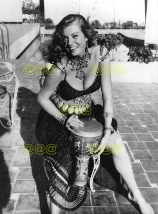Photo - Anita Ekberg At The Parador Hotel,  Morocco,  1950s