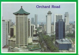 Singapore Postcard - Aerial View Of Busy Orchard Road - Ref A4487