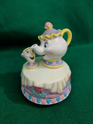 Disney Beauty And The Beast Music Box Mrs Potts And Chip Musical Schmid