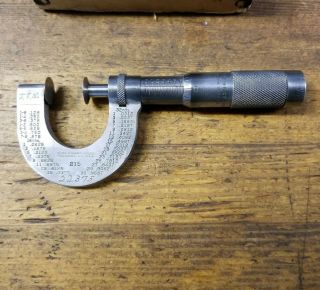 VINTAGE Micrometer • Brown & Sharpe Machinist Precision Measuring Tools ☆USA 2