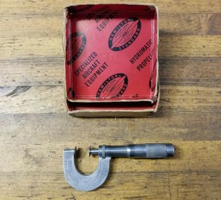 VINTAGE Micrometer • Brown & Sharpe Machinist Precision Measuring Tools ☆USA 3
