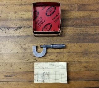 VINTAGE Micrometer • Brown & Sharpe Machinist Precision Measuring Tools ☆USA 5