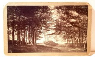1892 " Views In Concord,  Mass.  " Civil War Monument Cabinet Card