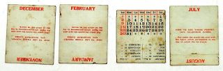 THOS MILLER Co JAMESVILLE NY Antique Office Paper Clip with Perpetual Calendar 6