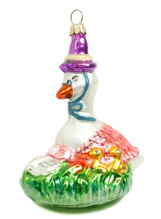 Mother Goose Glass Christopher Radko Christmas Ornament