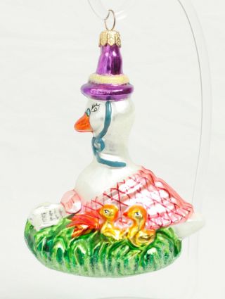 Mother Goose Glass Christopher Radko Christmas Ornament 7
