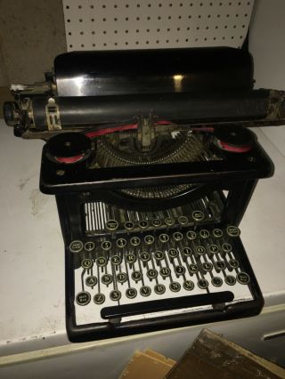 Vintage Lc Smith Corona Typewriter 8 14 Inch Usa Antique Industrial Decor 1920s