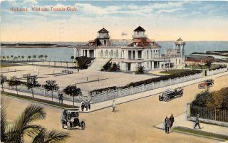 Vedado Tennis Club Havana Cuba 1911 Postcard