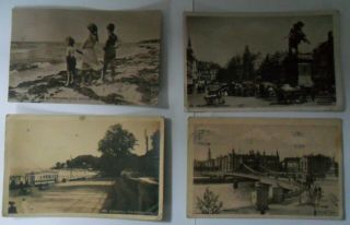 4 Early Danish Postcards 1917 - 19 Posted