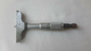 Vintage Starrett 440 Micrometer Depth Gauge Machinist Tool Mill Lathe