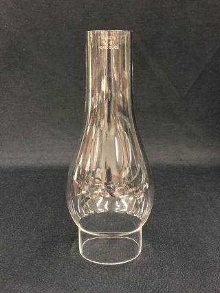 C.  1880 - 1900’s Signed Macbeth No.  40 Clear Lead Glass No.  2 Chimney For Oil Lamp Nr