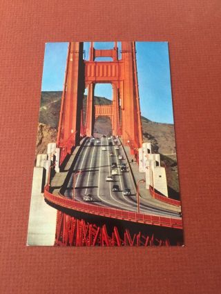 Old Poatcard Golden Gate Bridge San Francisco California