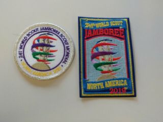 2019 24th World Scout Jamboree Wsj Globe Patch Set Mondial 24 Sbr Wosm
