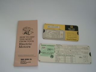 Vintage Motor Data Calculator Speed Feed Calculator Electric Motors Book Slider