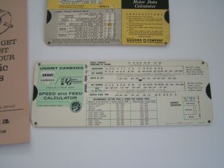 Vintage Motor Data Calculator Speed Feed Calculator Electric Motors Book Slider 2