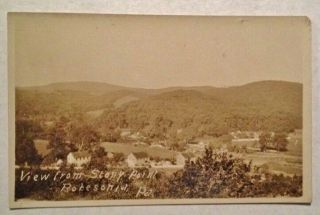 Rppc Real Photo Postcard View From Stony Point Robesonia,  Pa.  Berks County