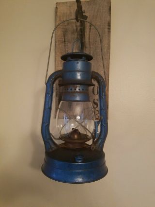 Vintage Railroad Kerosene Lantern Dietz No.  8 Air Pilot Barn Lantern Tilt Out