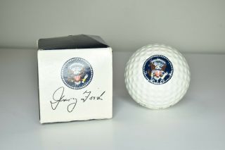 Authentic President Gerald Ford Presidential Seal White House Issue Golf Ball