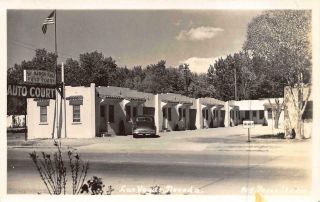 1930s Las Vegas Rppc Roadside Auto Court Kings Rest Motel Nevada