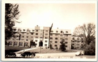 Iowa State University Rppc Real Photo Postcard Friley Hall U.  S.  N.  T.  S.  Ames 1940s