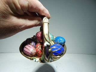 THE FRANKLIN HOUSE OF FABERGE SPRING EGG BASKET WITH 9 EGGS 2