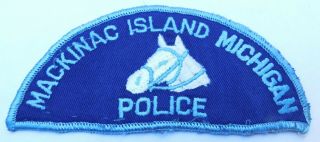 Mackinac Island (michigan) Mounted Police Patch,  Old