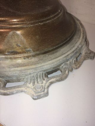 Antique Cast Aluminum Floor Lamp Base Parts repair 7