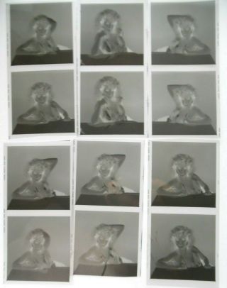12) Vintage 2.  25 Negatives,  proof Sheet Pretty 80 ' s Blonde Model,  Actress Pin Up 4