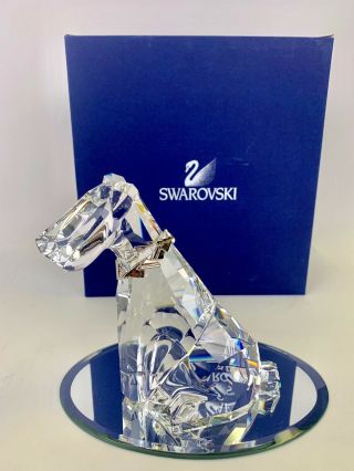 Swarovski Crystal “the Dog” Figurine With Box