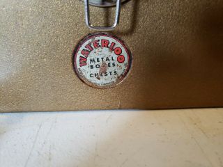 Vintage Waterloo Brown Metal Boxes Chest 2