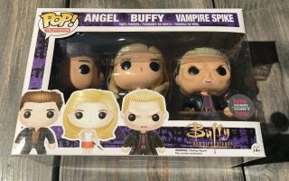 Buffy The Vampire Slayer Funko Pop Hmv Set Of 3 Vampire Spike Buffy Angel Open
