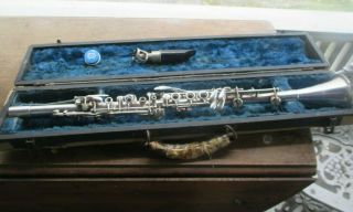 Rare - Antique - Silver Soloisle Clarinet - Made In Usa