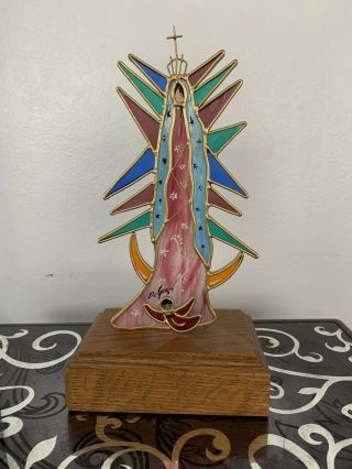 Degrazia Stained Glass Madonna