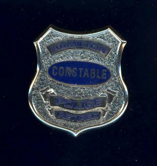 Obsolete & - Hamilton Police - Constable (retired) - Wallet Badge