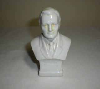 Vintage 1933 Ceramic Franklin Roosevelt Fdr Bust Sculpture By Leo Kaul Germany
