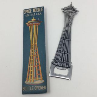 Seattle Space Needle Souvenir Building Bottle Opener 9.  5 " Worlds Fair