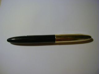 Vintage W A Sheaffer Pen 14k Gold Tip 1750 Black Gold Estate Find