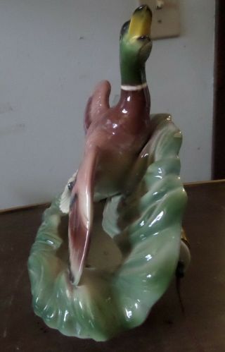 Vintage Maddux of California Pottery Duck In Flight Planter TV - Table Lamp 5