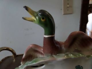 Vintage Maddux of California Pottery Duck In Flight Planter TV - Table Lamp 7