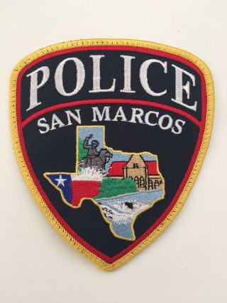 San Marcos Police Department Texas Shoulder Patch