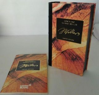 Montblanc Meisterstuck Friedrich Schiller Limited Edition Pen Box & Booklet Only