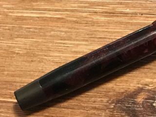 Antique 1916 Parker Duofold Deluxe Brown & Black Pearl Fountain Pen 3