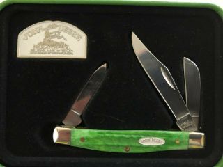 Case XX 6344 SS Medium Stockman 2004 John Deere Knife With Tin 2