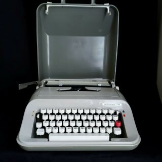 Vintage Underwood 319 Typewriter Gray With Cover Order