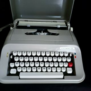 Vintage Underwood 319 Typewriter Gray With Cover Order 2