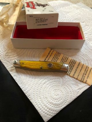 Winchester Knife 30 - 30 Cartridge Series Yellow Bone W/orig Box And Paperwork