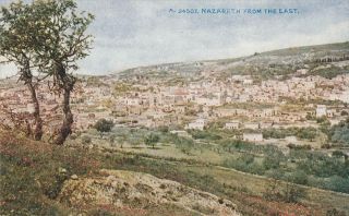 1917 Photochrom Postcard - Nazareth From The East.